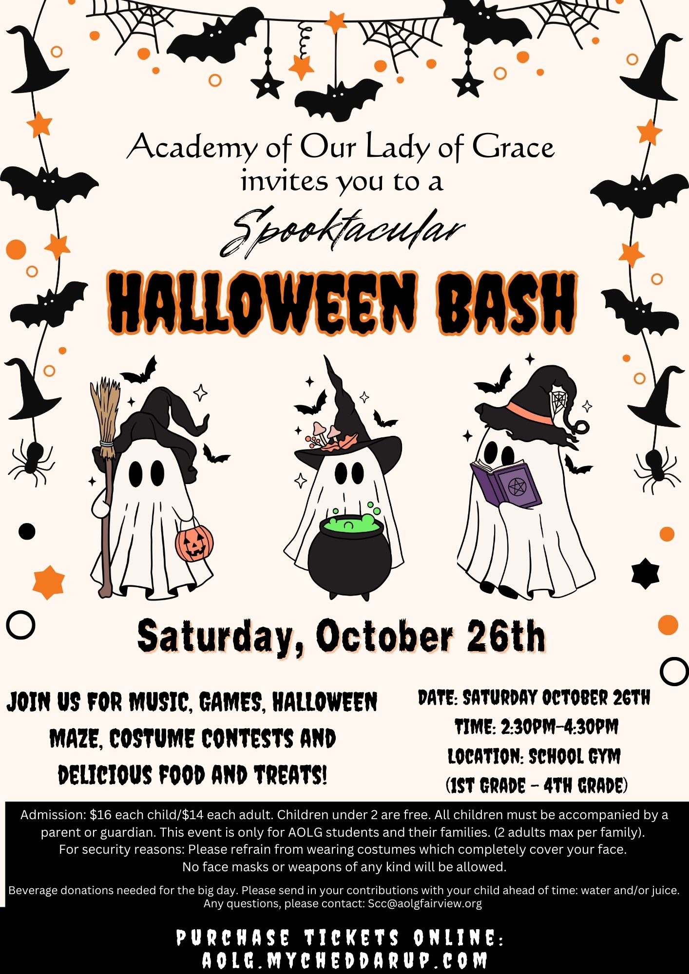 AOLG's Annual Halloween Bash! Academy of Our Lady of Grace Fairview, NJ